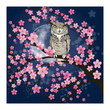 Great horned owl in a blossom tree (Print Only) thumbnail