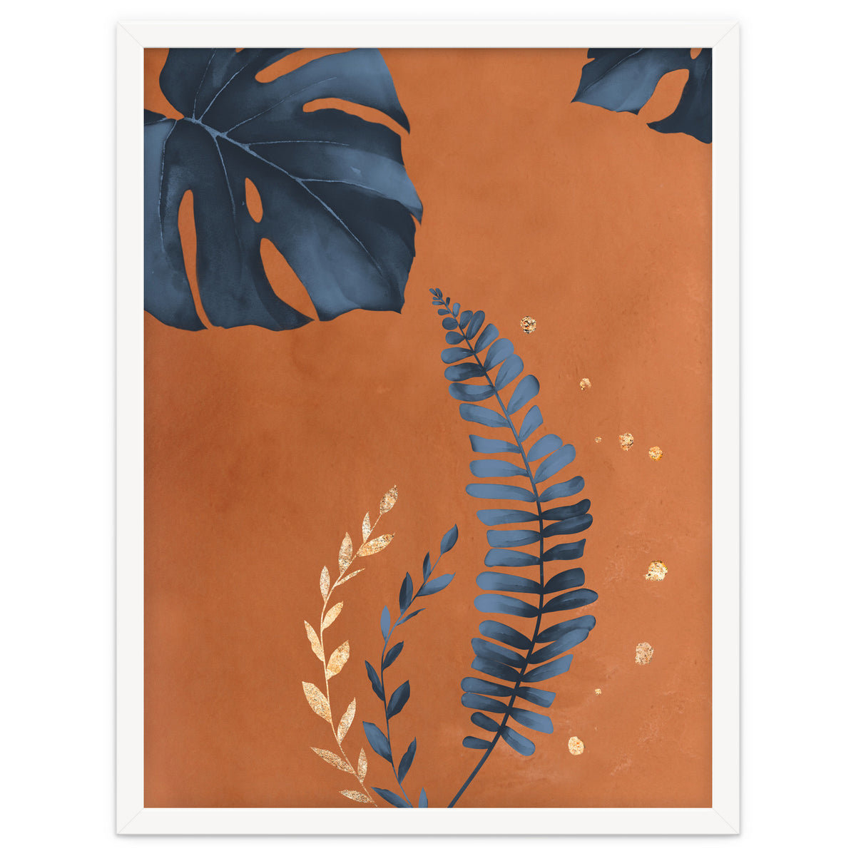 Monstera Leaf Terracotta