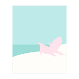 Minimal Beach Chair - Turquoise Coast (Print Only) thumbnail
