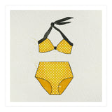 Yellow polka dot bikini (Print Only) thumbnail