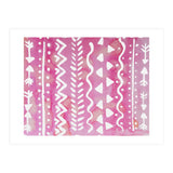 Abstract boho tribal pattern in pink (Print Only) thumbnail