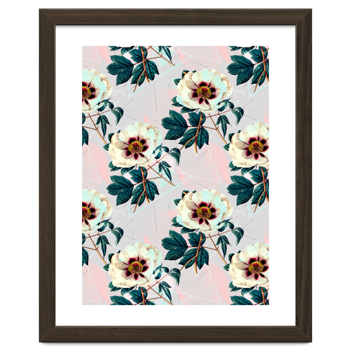 Flowery blooming with geometric