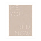 Me You Bed Now Beige (Print Only) thumbnail