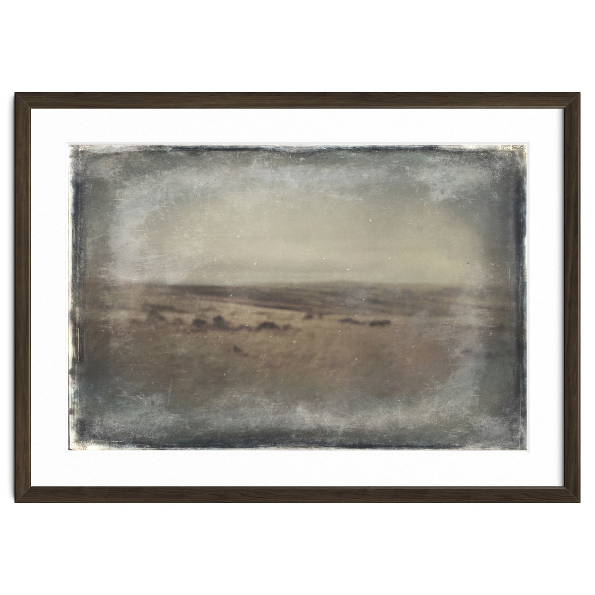 Bleak winter landscape of Saddleworth Moor