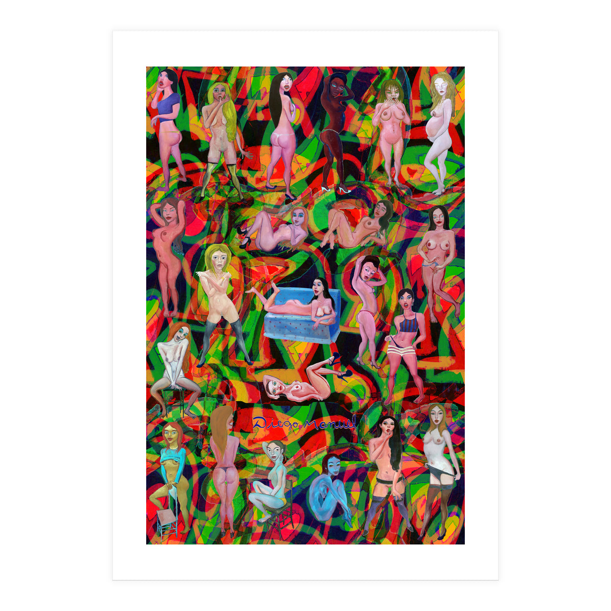 Chicas 3d 10 (Print Only)