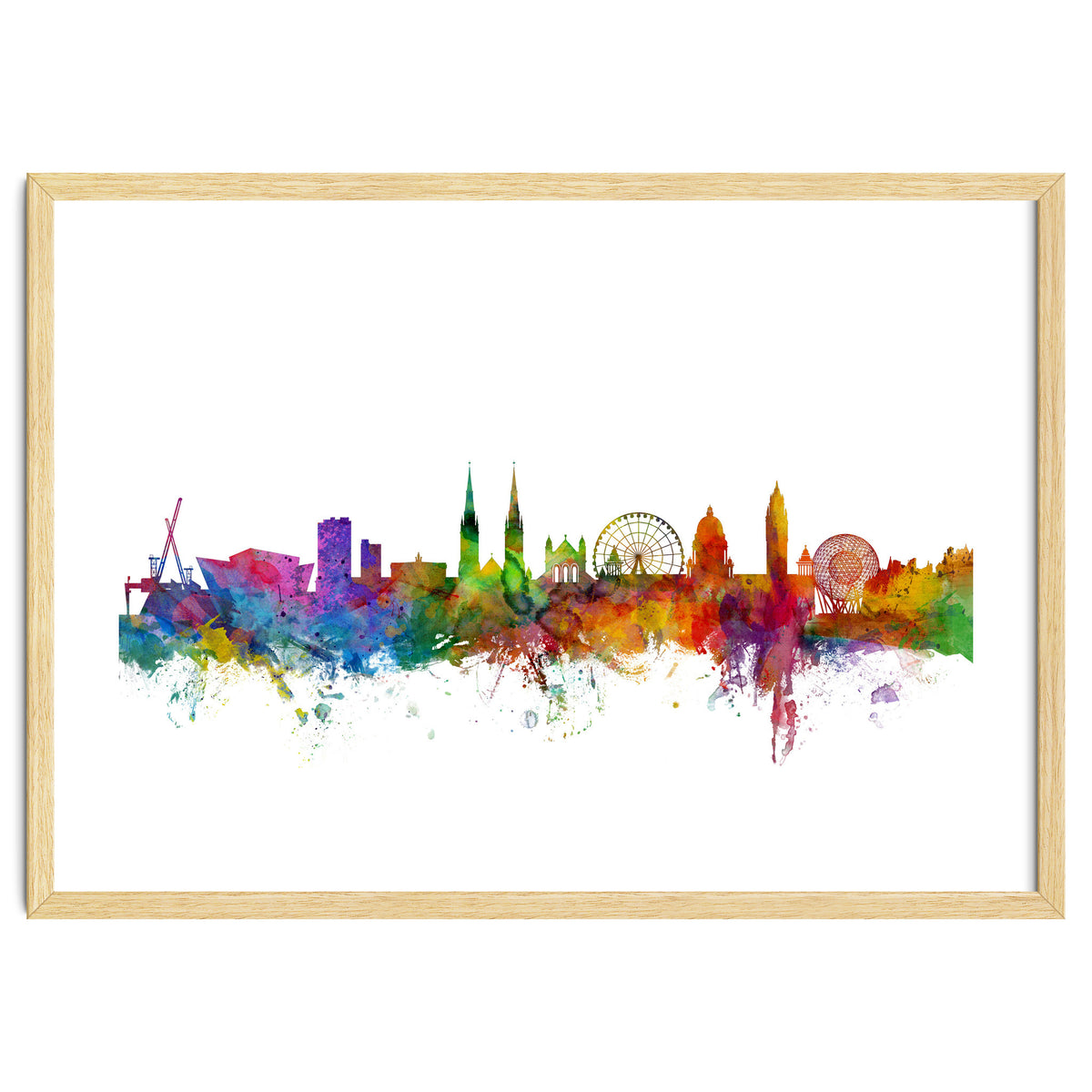 Belfast Northern Ireland Skyline