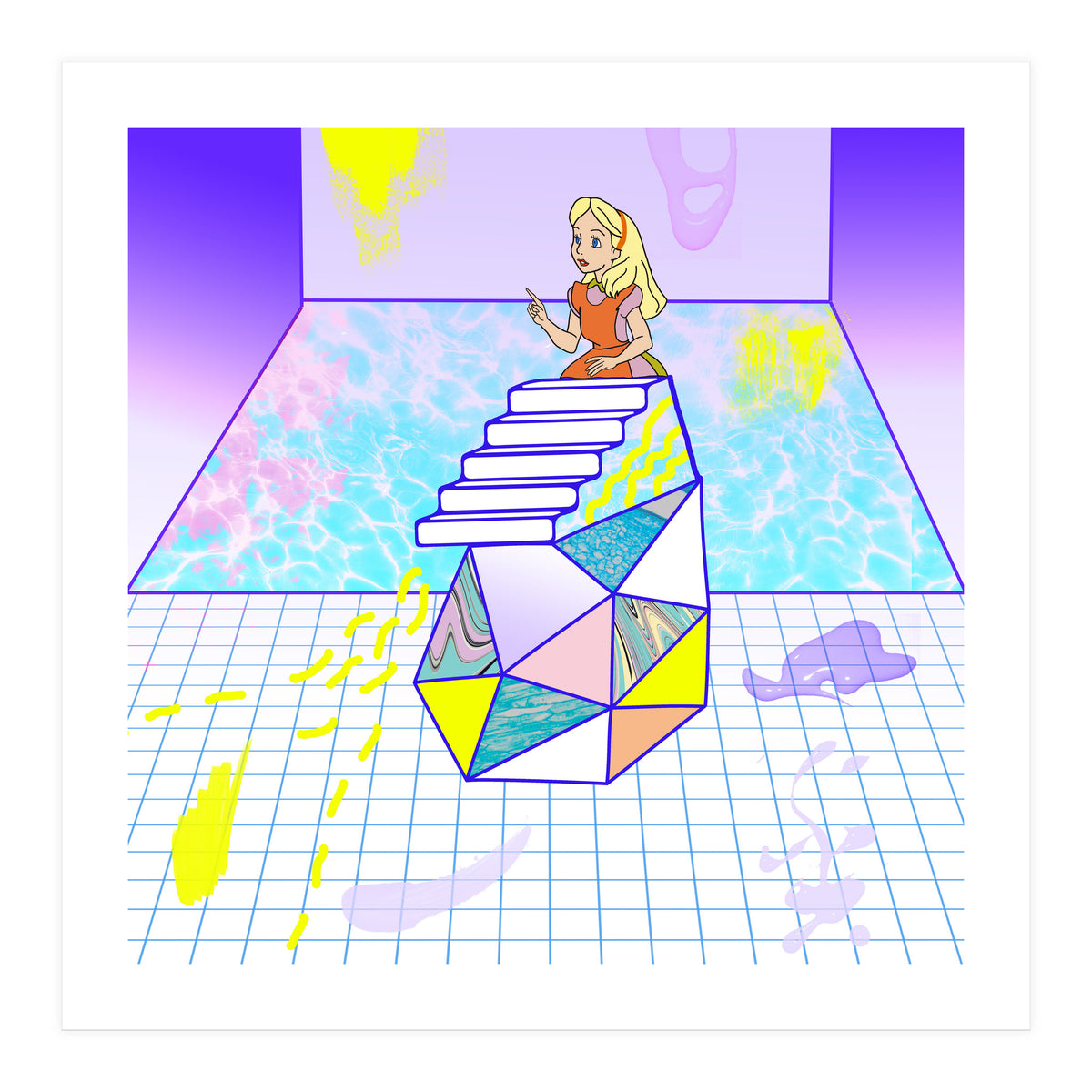 Alice Modern Pool (Print Only)