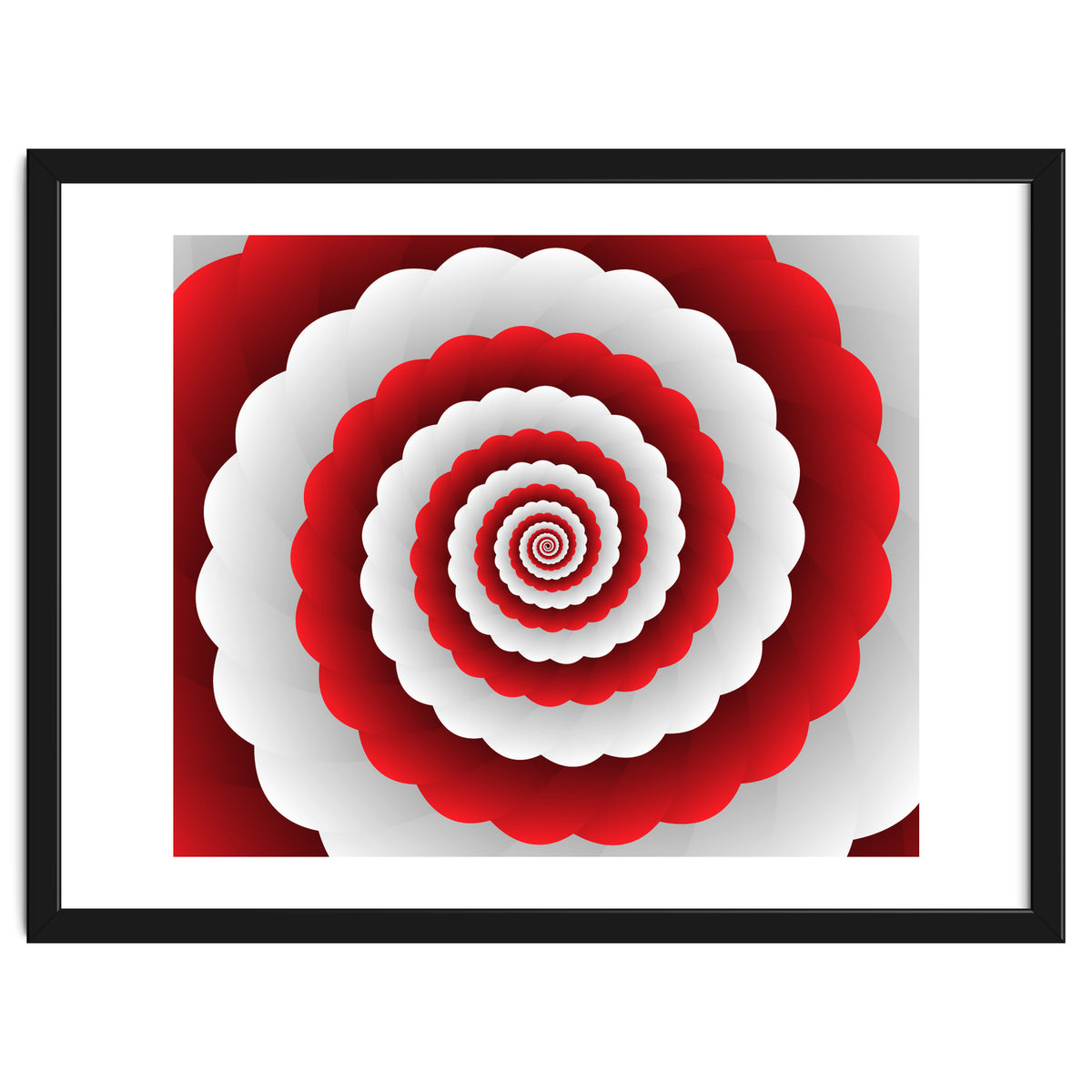 Red Modern Floral Interior Design