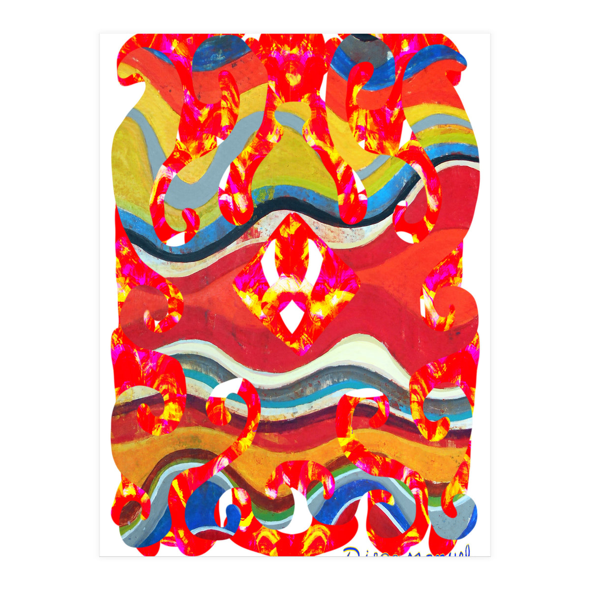 Pop Abstract Asimetrico 28 Copia (Print Only)