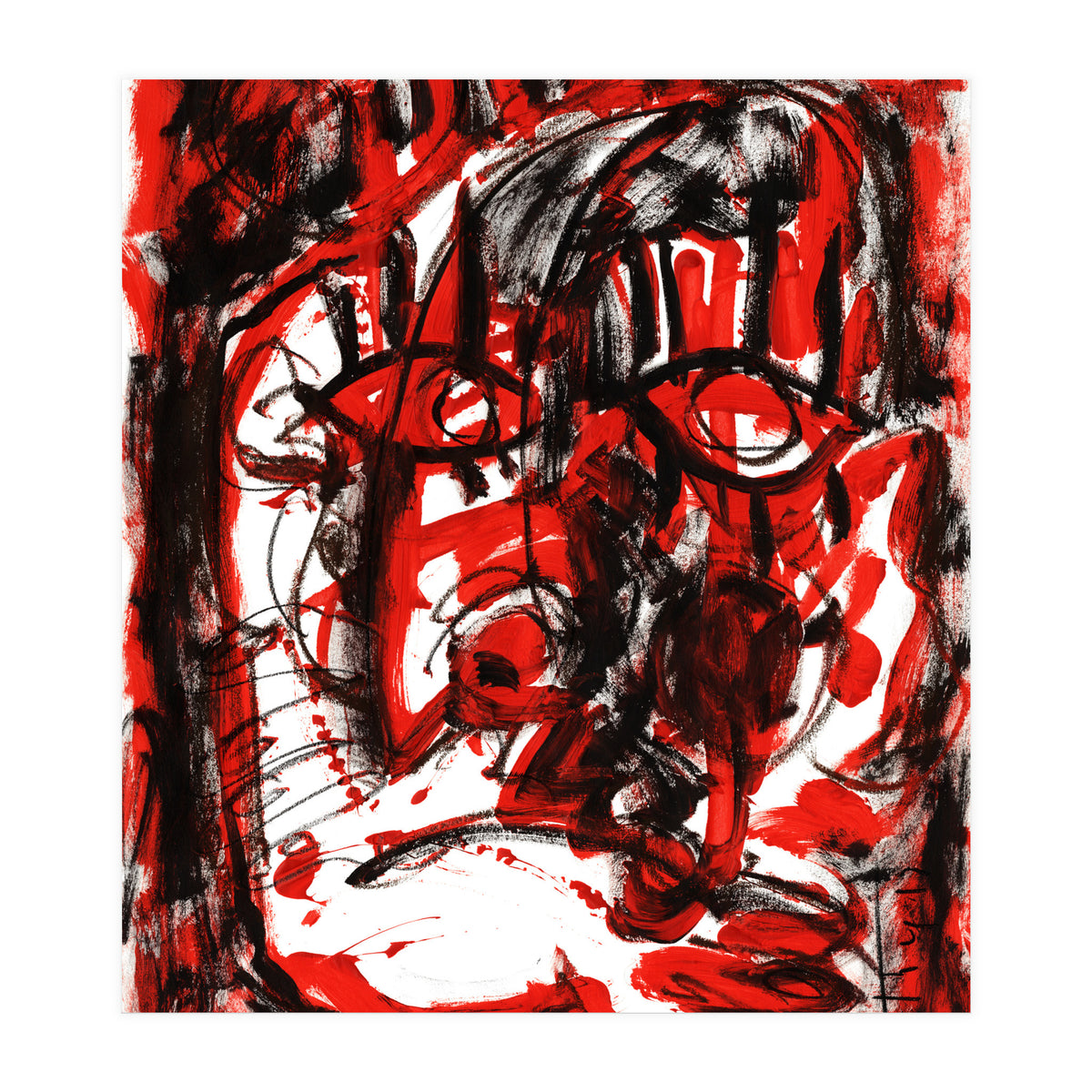 Anger - white background (Print Only)