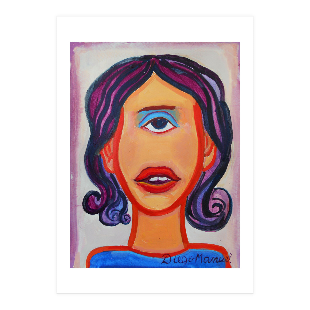 Cabeza De Mujer (Print Only)