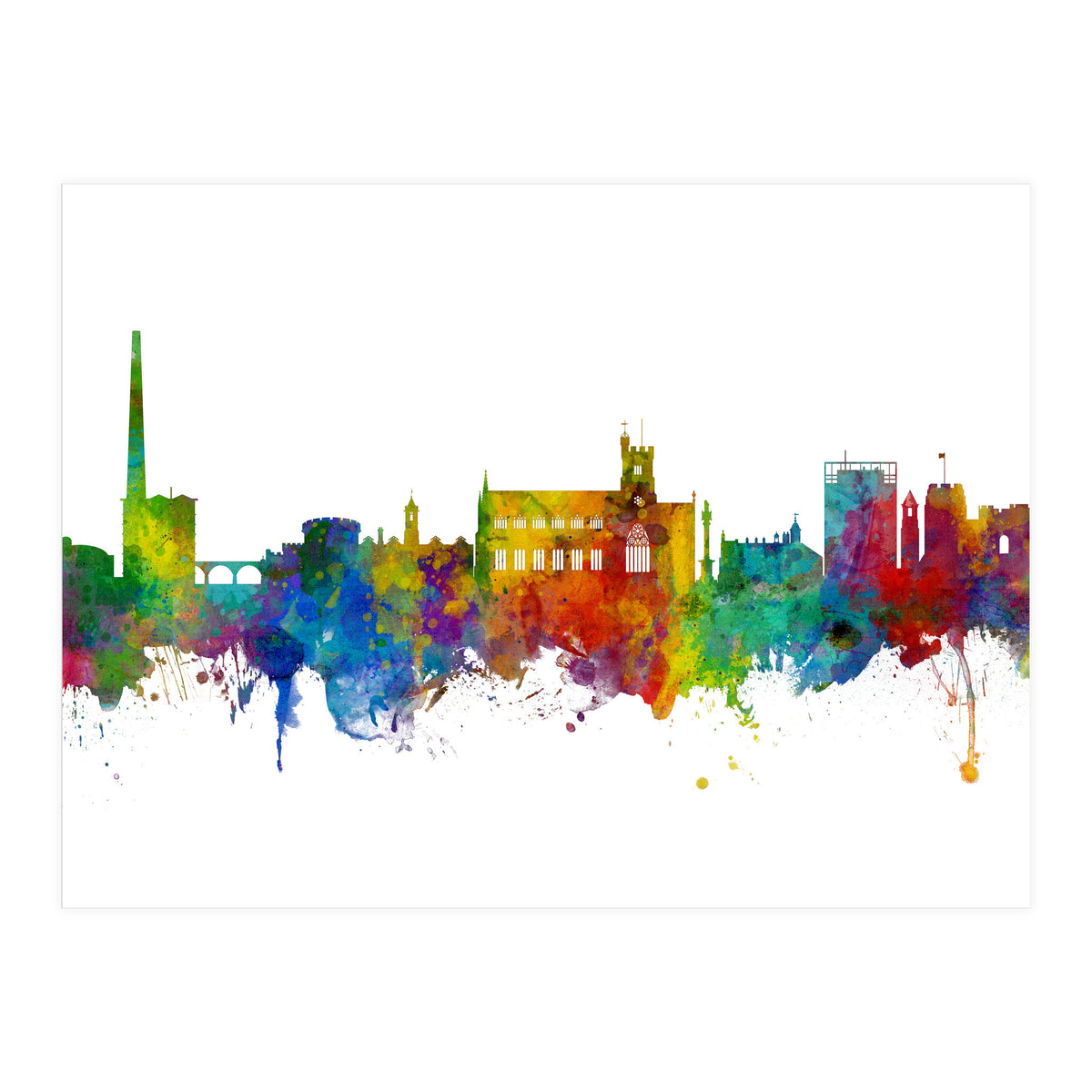 Carlisle England Skyline (Print Only)