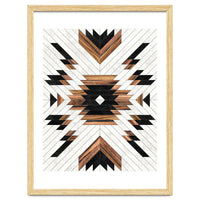 Urban Tribal Pattern No.5 - Aztec - Concrete and Wood