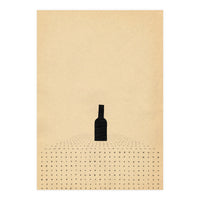 Wine bottle on the table (Print Only)