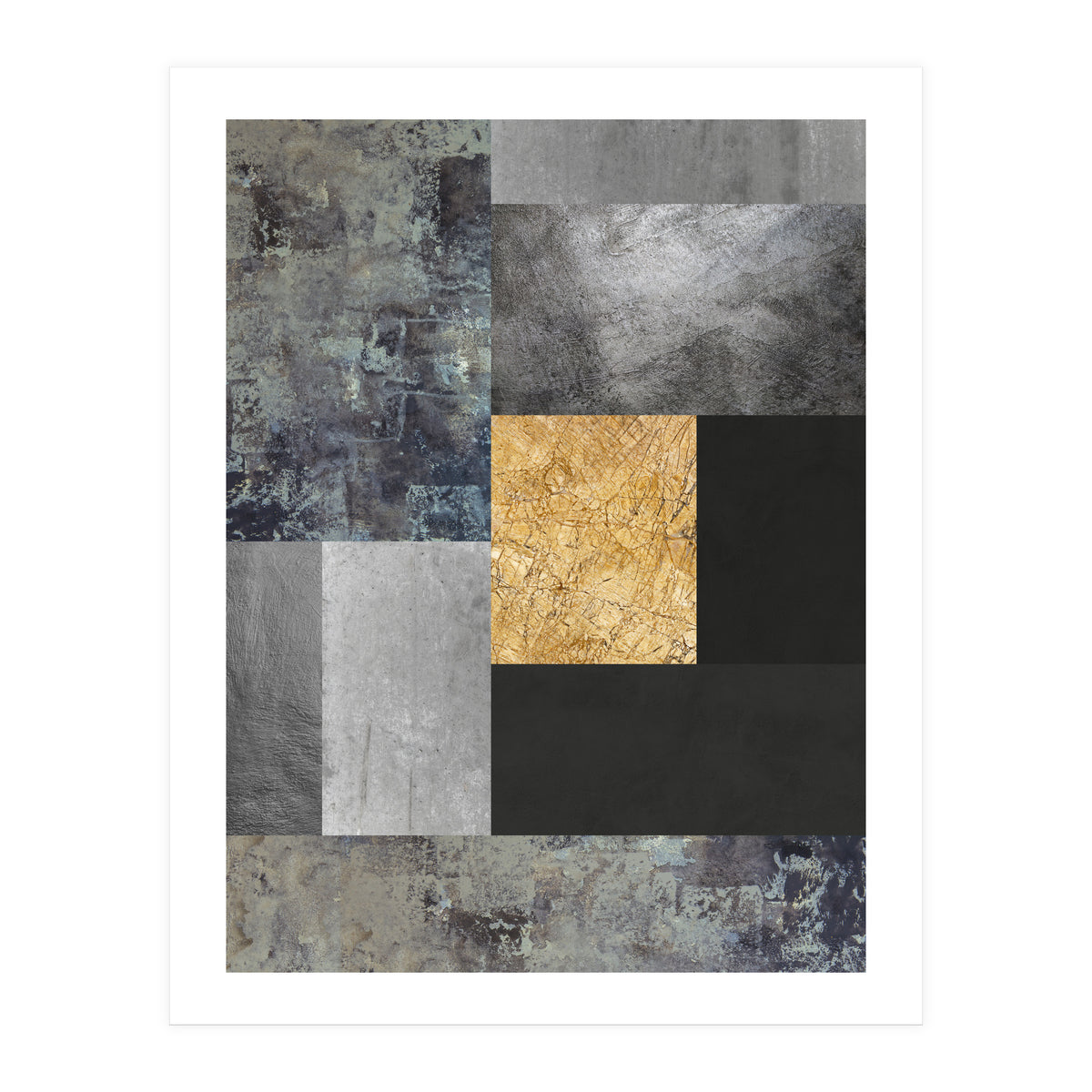 Geometric and golden VI (Print Only)