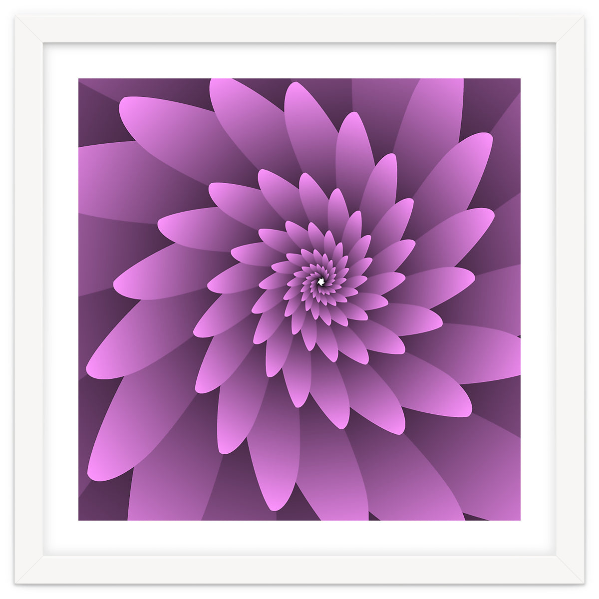 3 D Floral Modern Pink Art