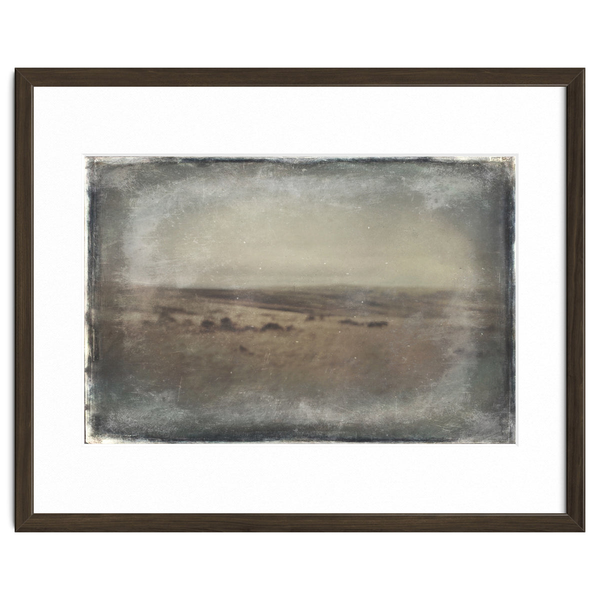 Bleak winter landscape of Saddleworth Moor