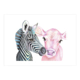 Zebra and Cow (Print Only) thumbnail
