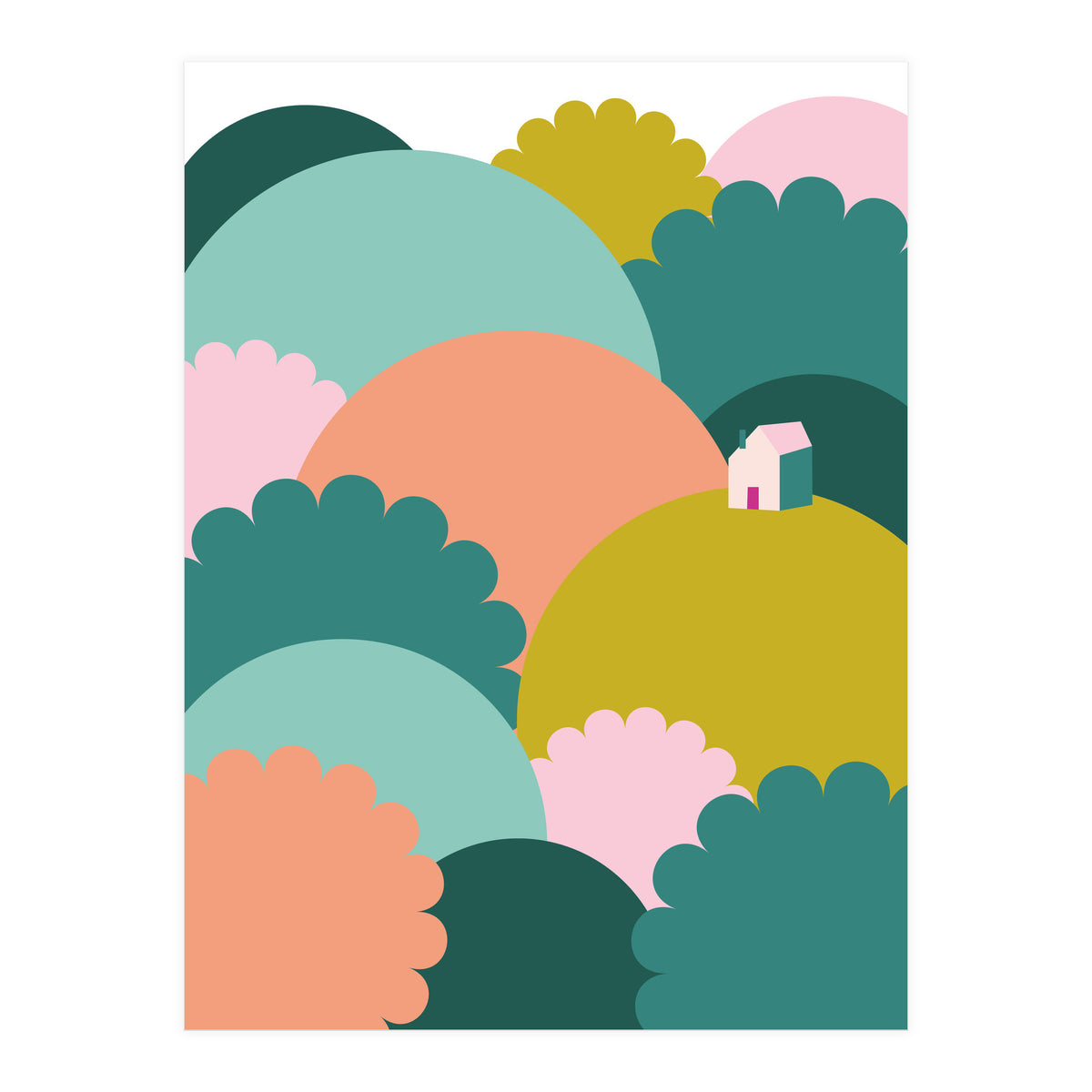 Mediterranean Landscape Colour1 Rgb  (Print Only)