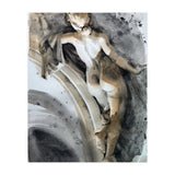 Antique sculpture of a naked girl from behind (Print Only) thumbnail