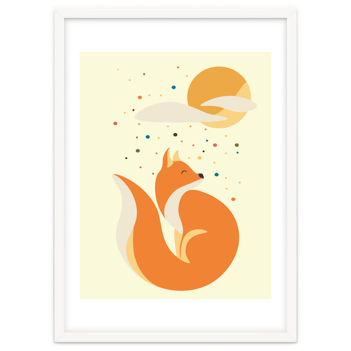 Foxy felt with the heart