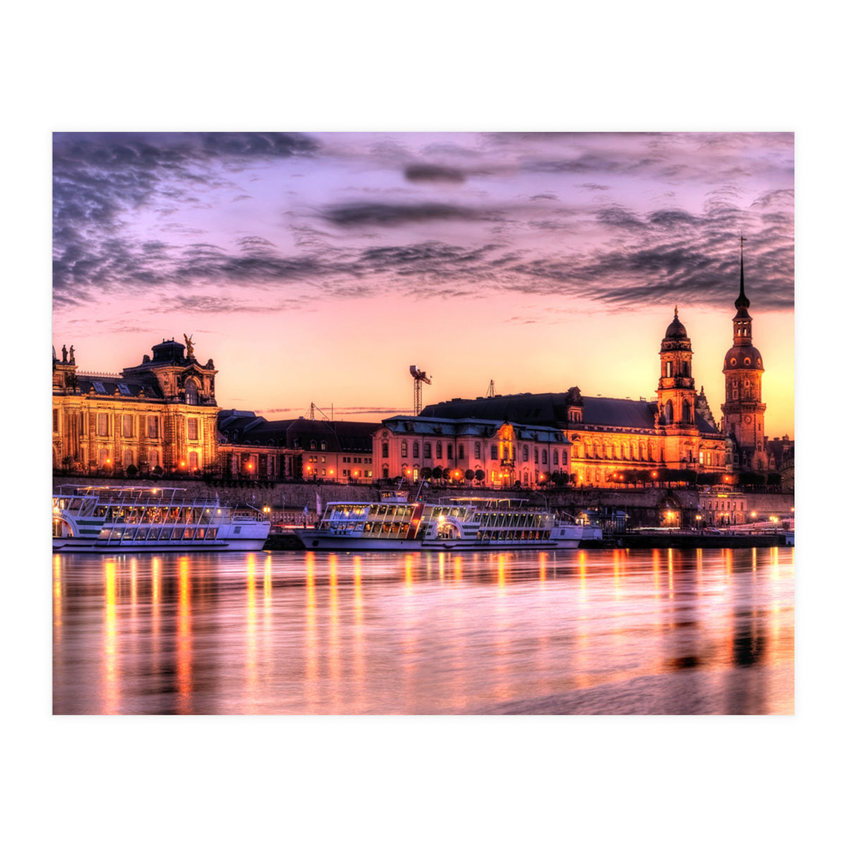Old City Sunset Dresden (Print Only)