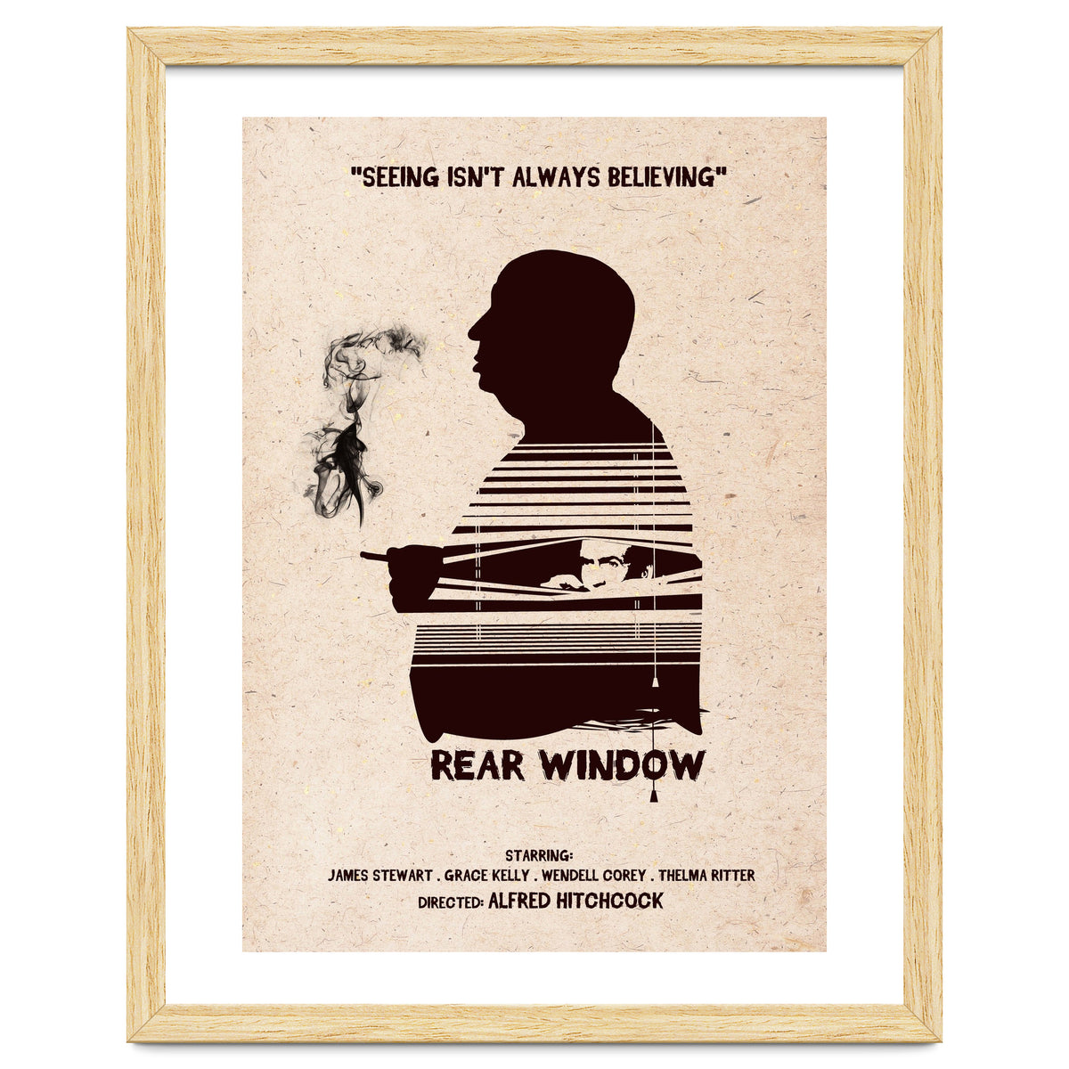 Hitchcock Rear Window movie poster