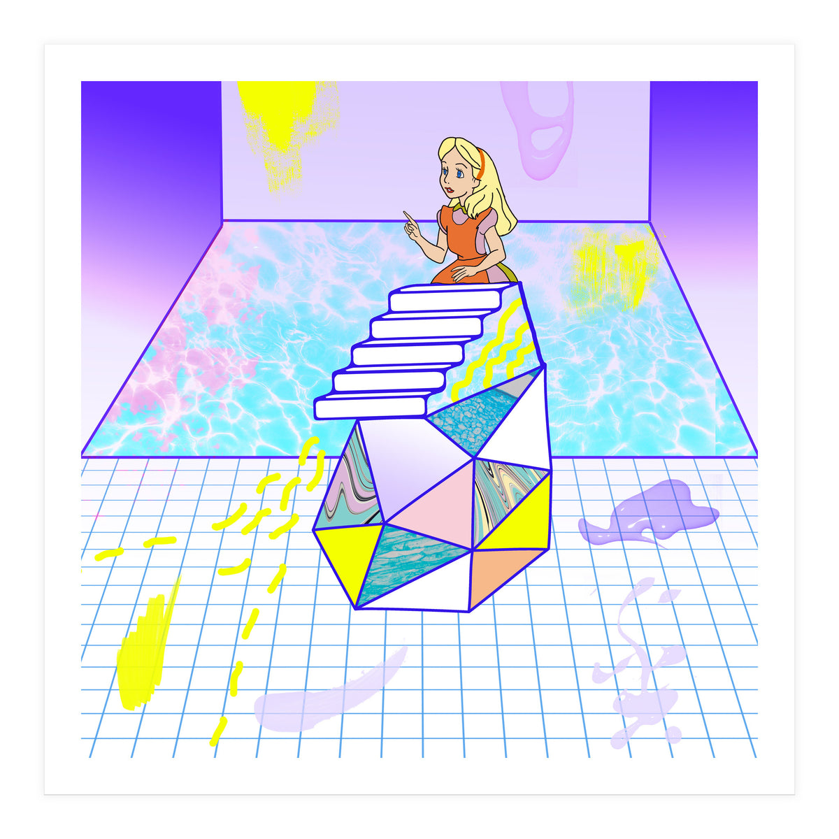 Alice Modern Pool (Print Only)