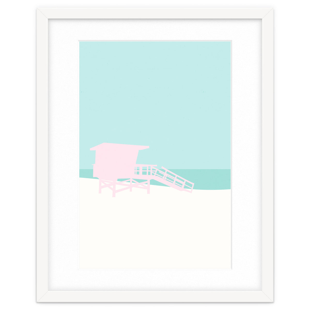 Minimal Lifeguard Tower - Turquoise Coast