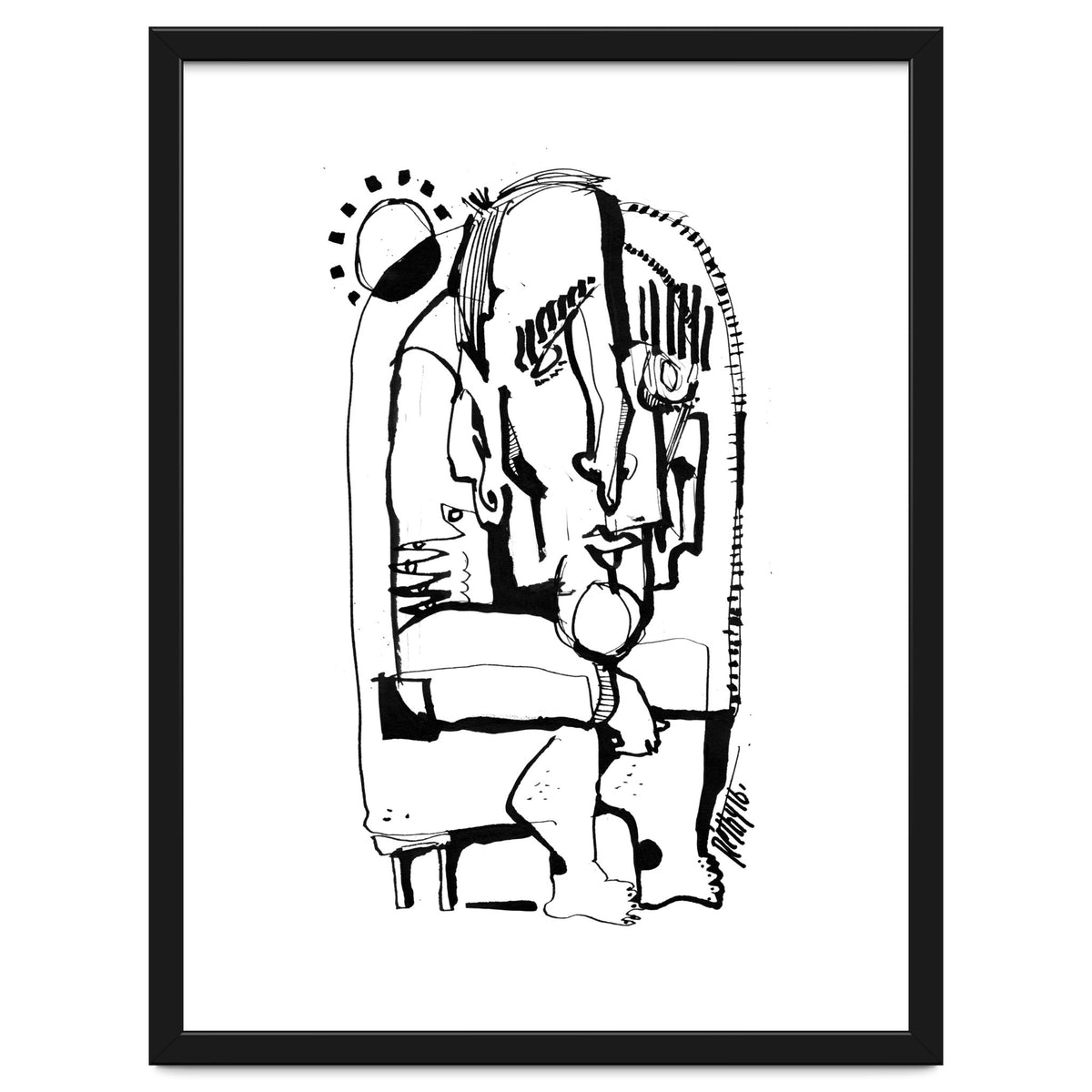 Freezing in Sunlight - b&w