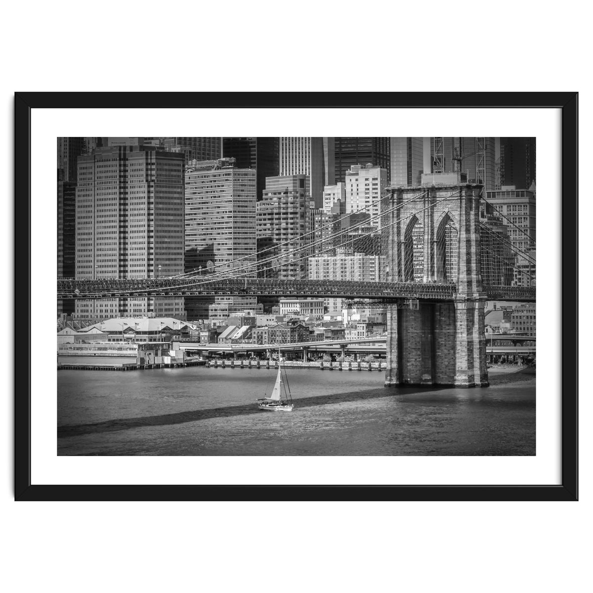 NEW YORK CITY Brooklyn Bridge & Manhattan Skyline