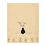 Abstract still life, vase and plants (Print Only) thumbnail