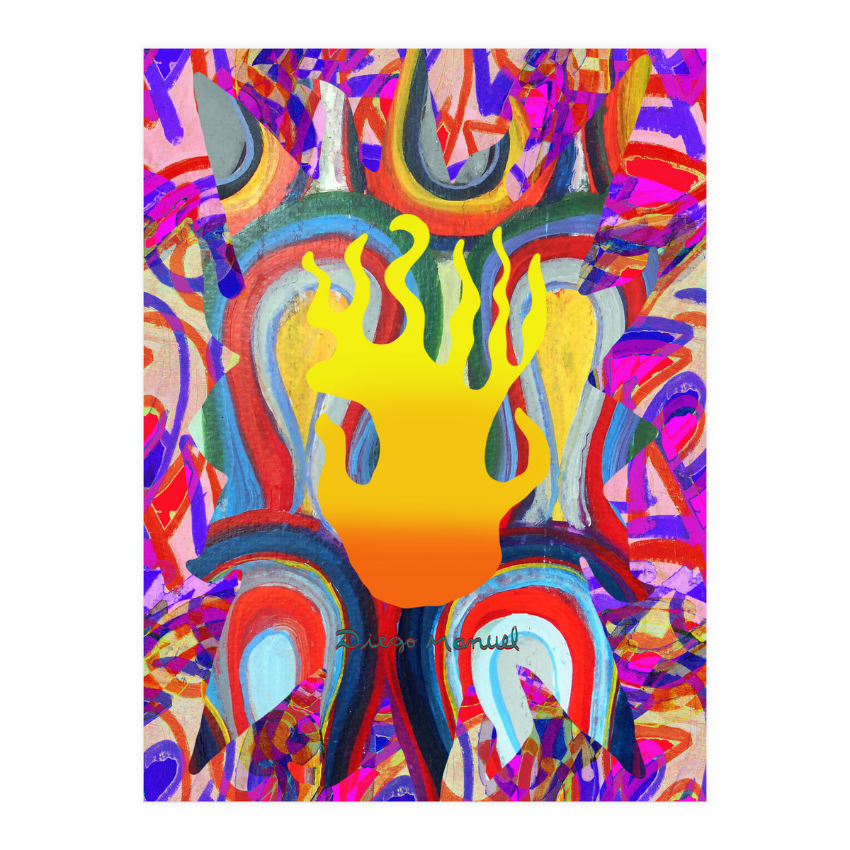 Fuego Y Graffiti 28 (Print Only)