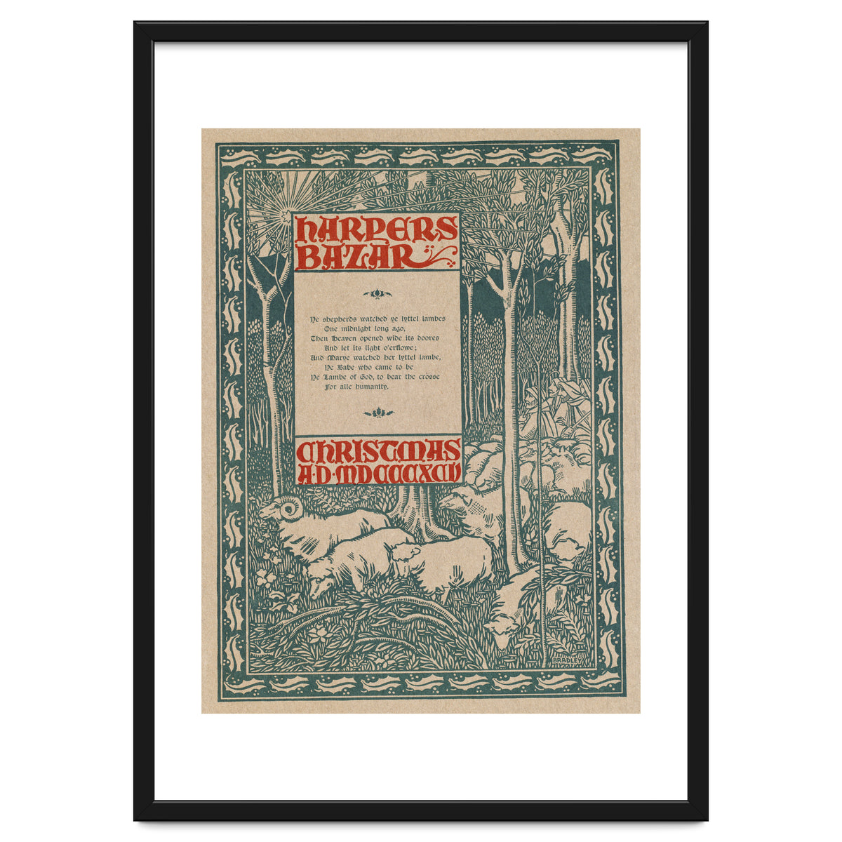 Harper's Bazar Christmas Advertisement