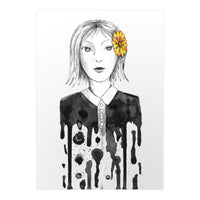 Flower dripping girl  (Print Only)
