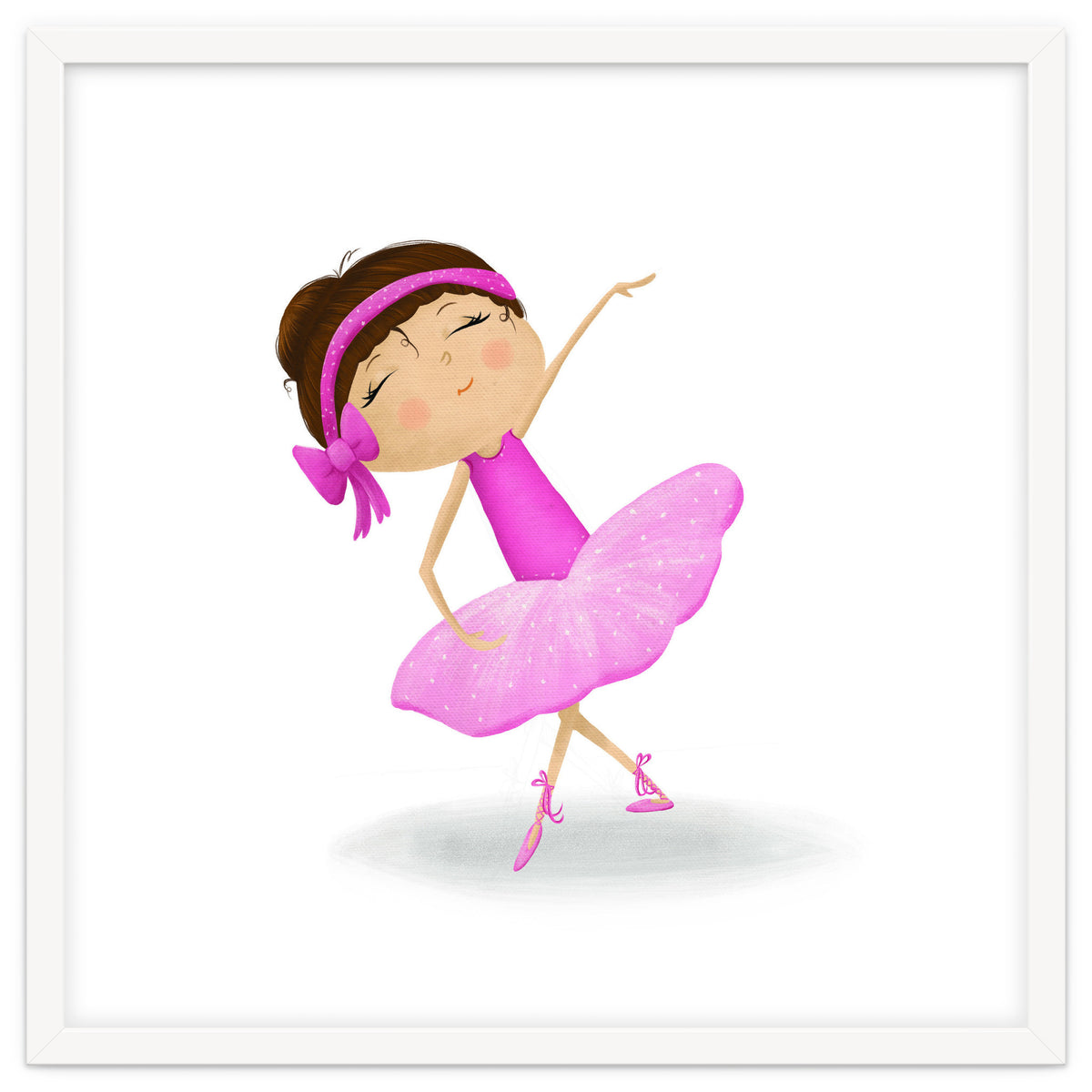 Adorable Ballerina Nursery Print