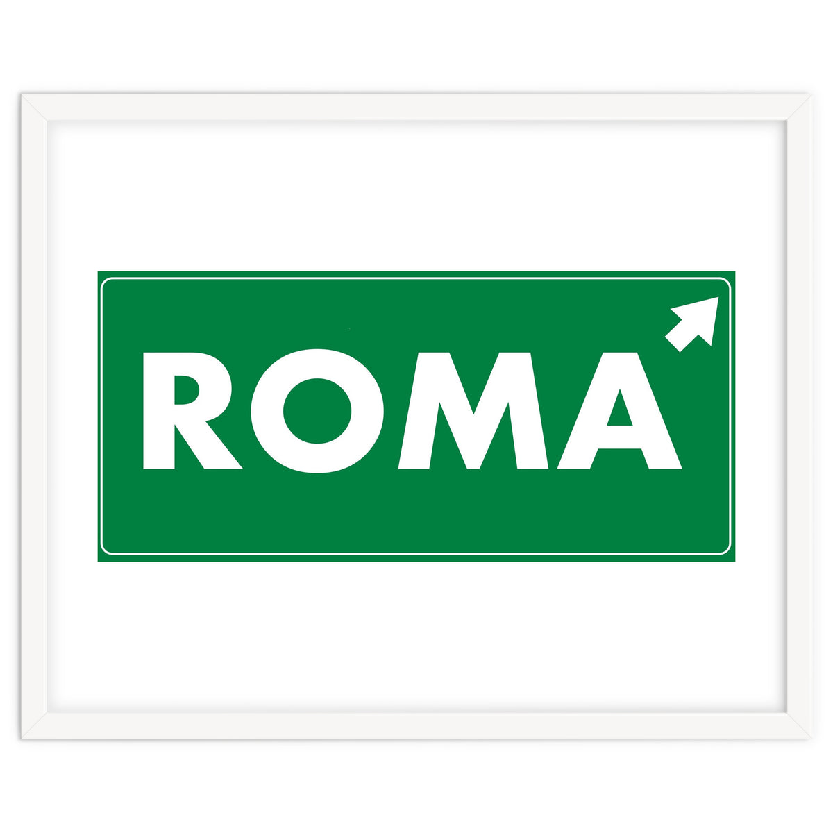 Let`s go to Roma, Italy! Road sign