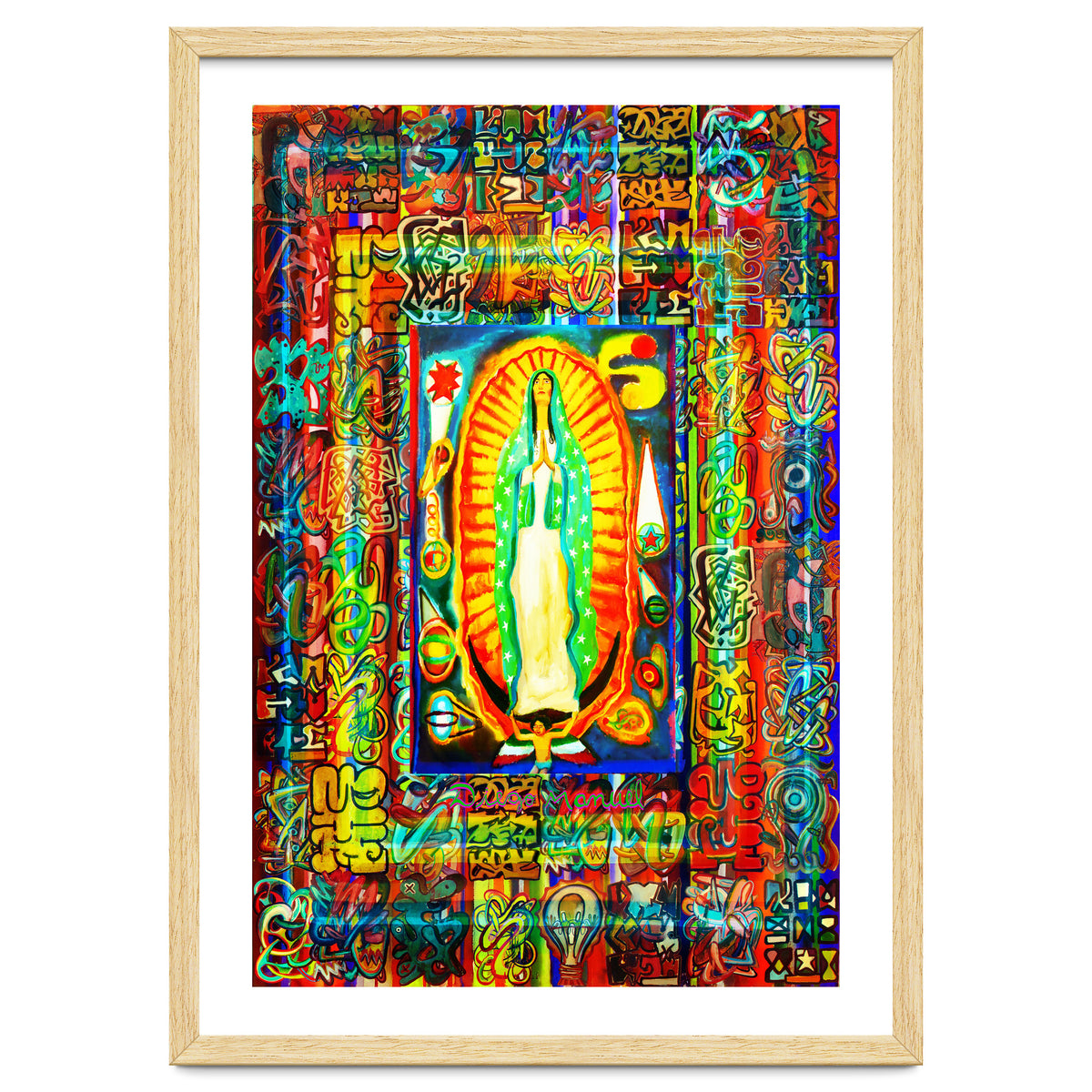 Graffiti Digital 2022 334 and Virgin of Guadalupe