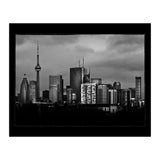 Toronto Skyline From The Pape Ave Bridge No 3 with Border (Print Only) thumbnail
