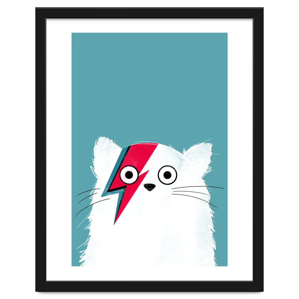 Doozal Cat Bowie White