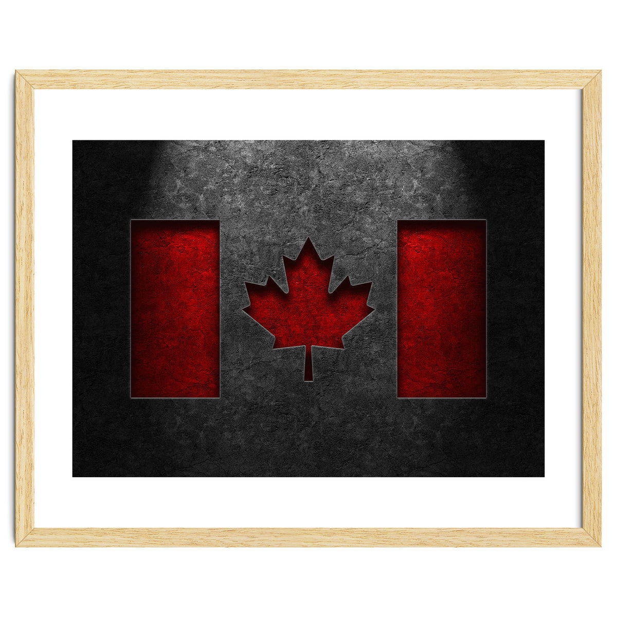 Canadian Flag Stone Texture