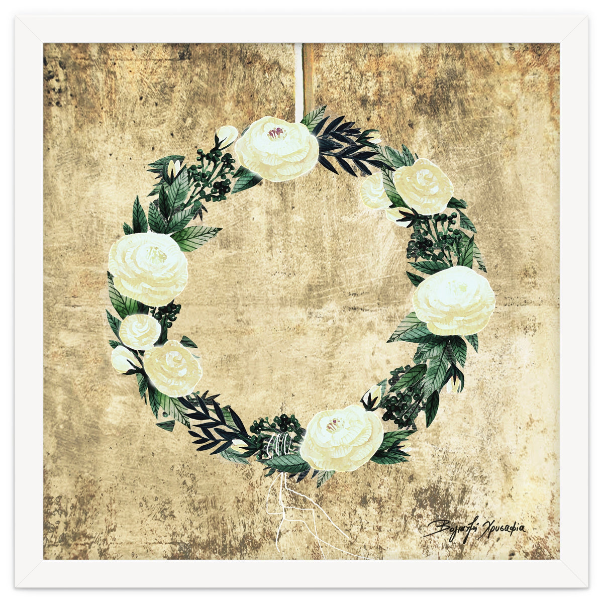 Wreath #White Flowers #Royal collection