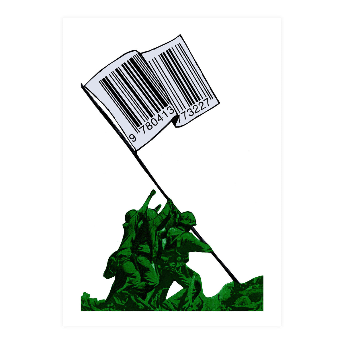 Raising The Flag Of Commerce  (Print Only)