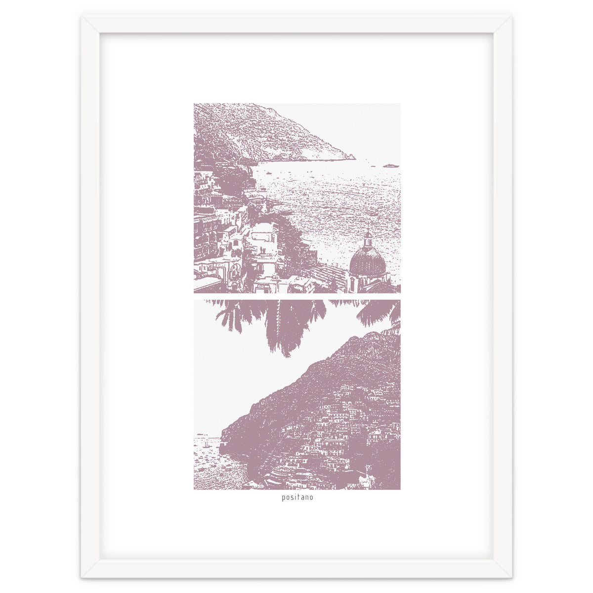 Printed Positano in Purple