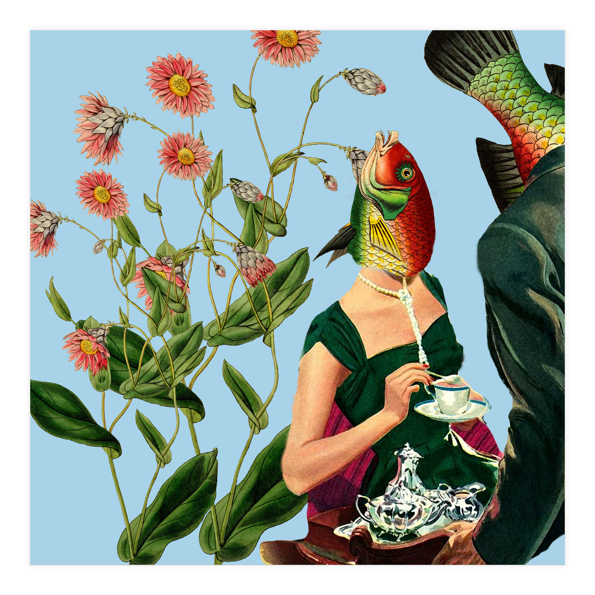 Fish Soul Mate Blue (Print Only)