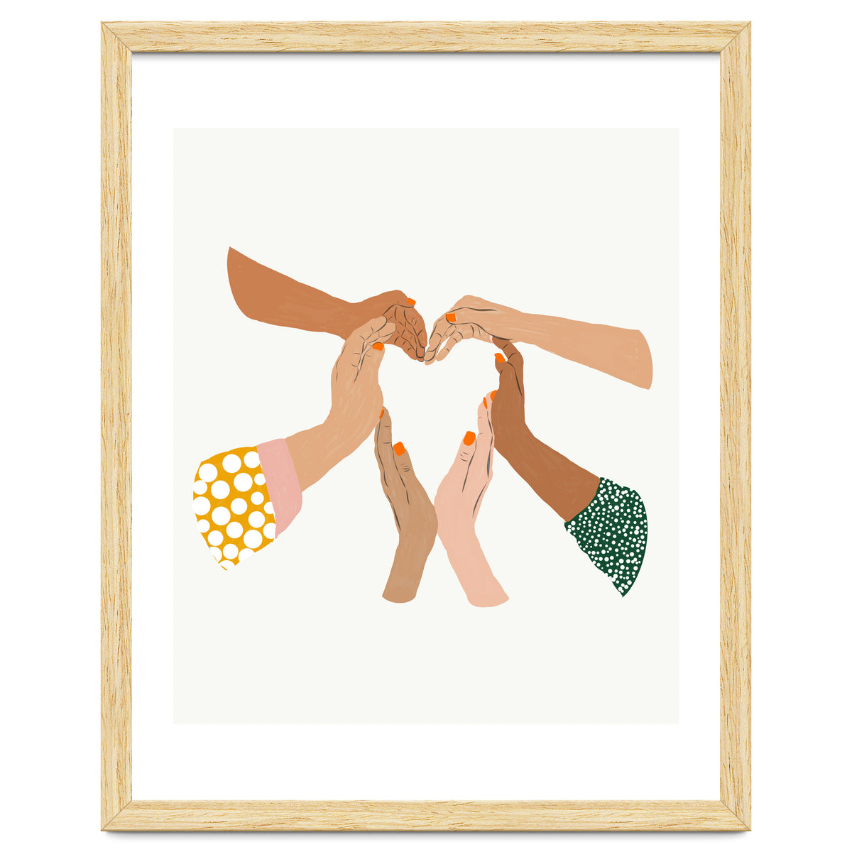 Indiscrimination | Anti-Racism Painting | Unity Illustration | Women Empowerment Growth Mindset