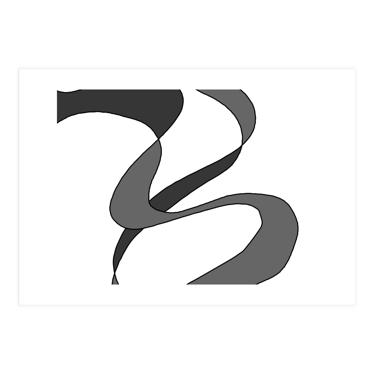 Grey Waves (Print Only)