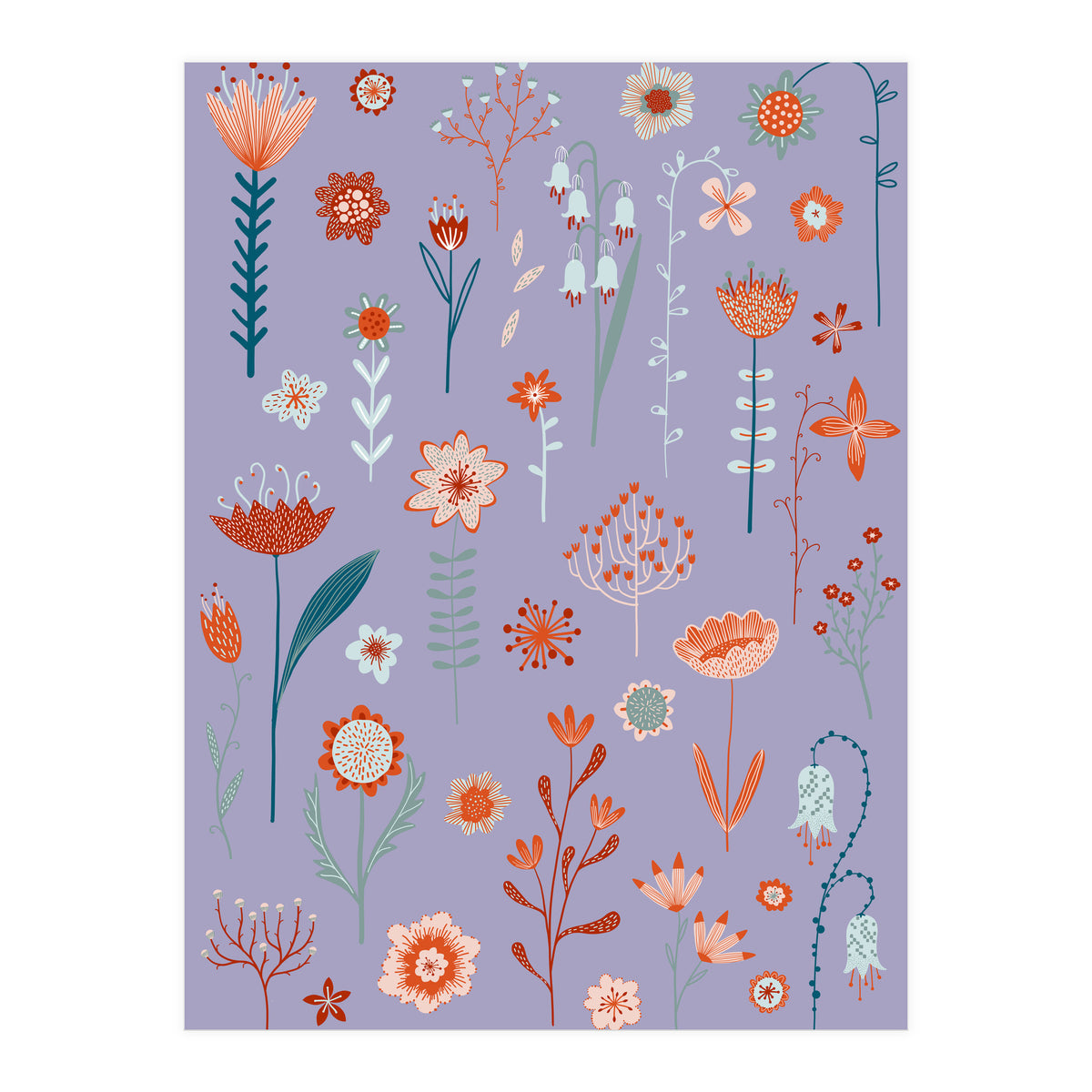 Flowers Of The Summer Purple (Print Only)