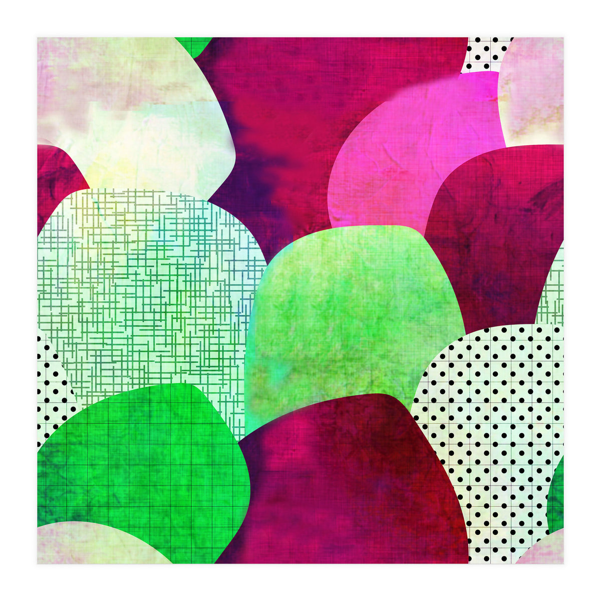 Opala Circles are the new triangles purple (Print Only)