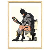 Batman on the Toilet